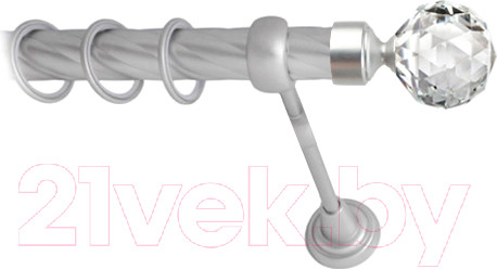 Изображение товара Карниз для штор Lm Decor Кристалл 130 1р витой 25мм (сатин, 4м)