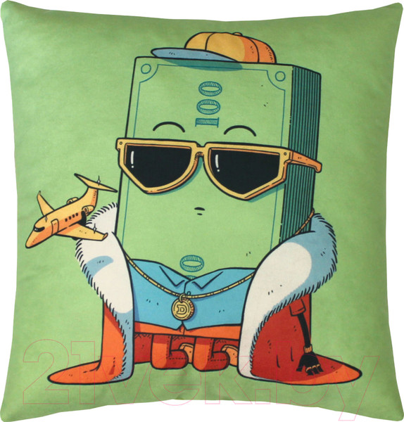 Изображение товара Подушка декоративная MATEX Freak Пачка денег / 16-434 (зеленый)