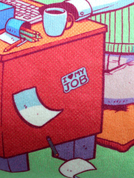 Изображение товара Подушка декоративная MATEX Freak Олень в сети / 16-458 (зеленый/оранжевый/желтый)