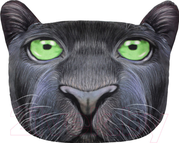 Изображение товара Подушка декоративная MATEX Animals Пума / 15-994 (черный/зеленый)