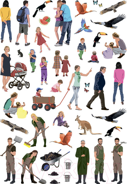 Изображение товара Развивающая книга Робинс Моя книга животных. Более 400 наклеек (Брауэр И.)