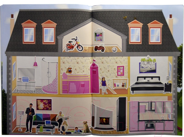 Изображение товара Развивающая книга Робинс Мой дом наклеек (Брауэр И.)