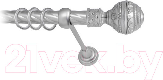 Изображение товара Карниз для штор Lm Decor Ампир 161 1р витой 25мм (сатин, 1.6м)