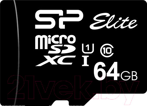 Изображение товара Карта памяти Silicon Power microSDHC Elite UHS-1 (Class 10) 64GB (SP064GBSTXBU1V10SP)