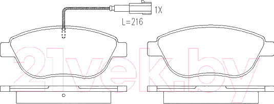 Изображение товара Тормозные колодки Patron PBP1467