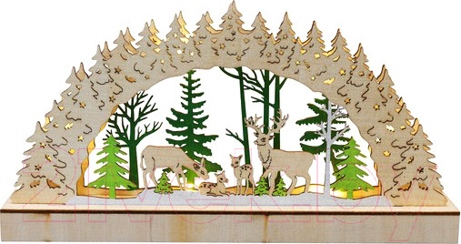 Изображение товара Световая фигурка Neon-Night Семейство оленей 504-026