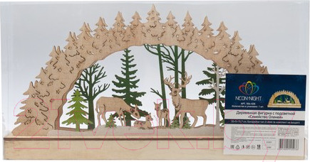 Изображение товара Световая фигурка Neon-Night Семейство оленей 504-026