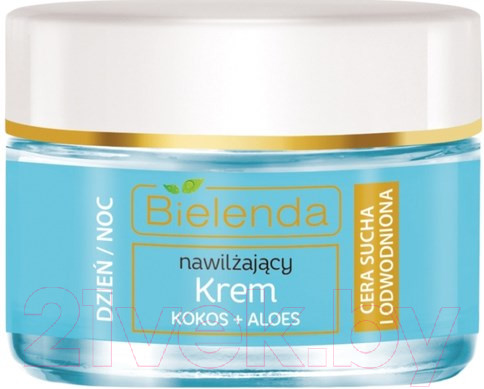 Изображение товара Крем для лица Bielenda Hydra Care увлажняющий кокос и алоэ д/смешанной жирной кожи (50мл)