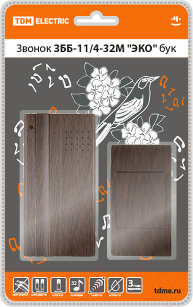 Изображение товара Электрический звонок TDM SQ1901-0023