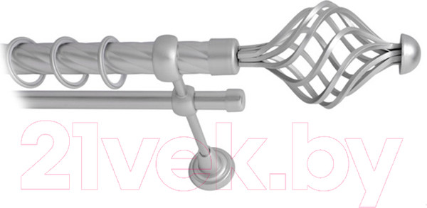 Изображение товара Карниз для штор Lm Decor Вираж 098 2р витой 25/16мм (сатин, 1.6м)