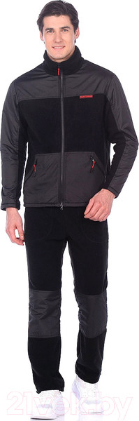 Изображение товара Костюм для охоты и рыбалки Huntsman Пикник-Люкс деми Флис Черный (56-58/182)