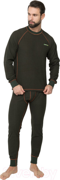 Изображение товара Комплект термобелья Huntsman Thermoline Фактурный флис (р-р 60-62, хаки)