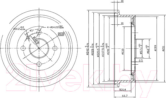 Изображение товара Тормозной барабан Patron PDR1119