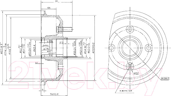 Изображение товара Тормозной барабан Patron PDR1059