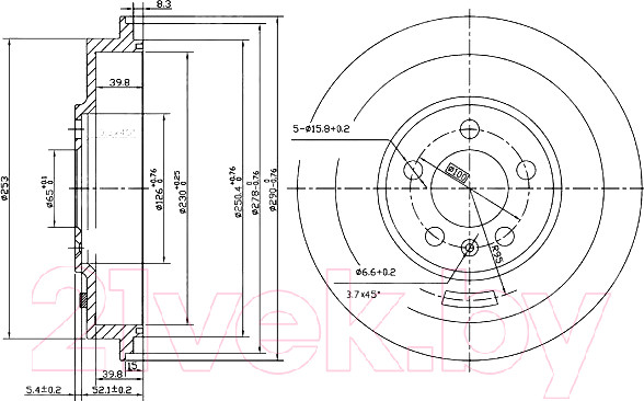 Изображение товара Тормозной барабан Patron PDR1493