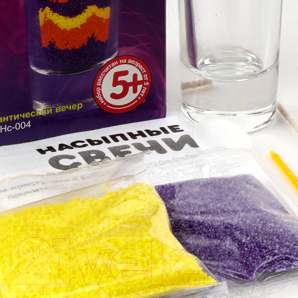 Изображение товара Набор для изготовления свечей Lori Насыпные свечи. Романтический вечер / Нс-004