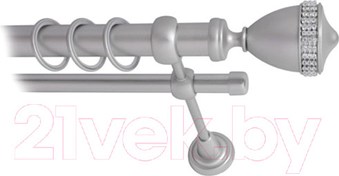 Изображение товара Карниз для штор Lm Decor Кубок 110 2р гладкий 25/16мм (сатин, 3м)