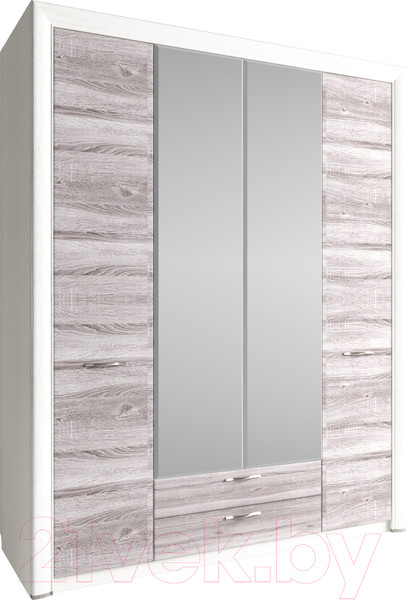 Изображение товара Шкаф Anrex Olivia 4D2S Z (вудлайн кремовый/дуб аскона)