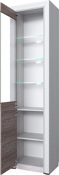 Изображение товара Шкаф с витриной Anrex Olivia 1V1D (вудлайн кремовый/дуб анкона)