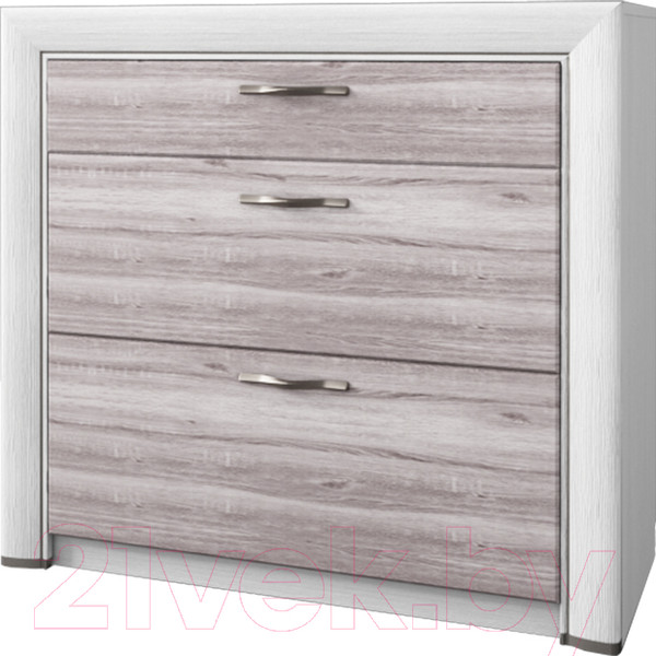 Изображение товара Комод Anrex Olivia 3S (вудлайн кремовый/дуб анкона)