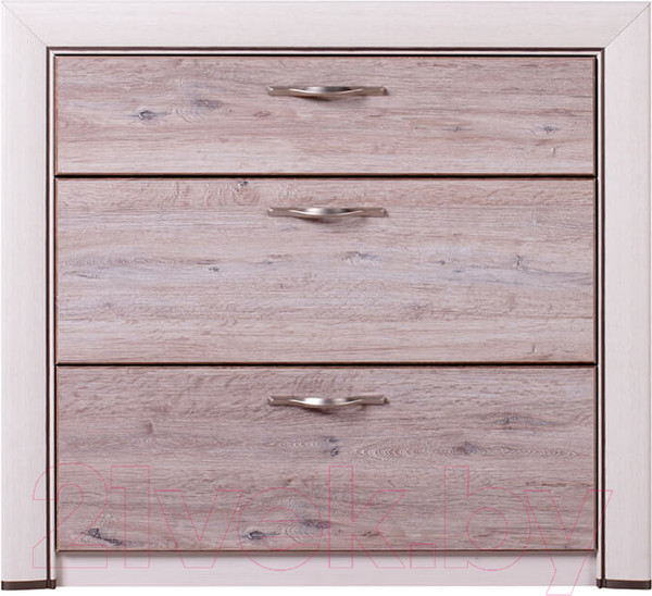 Изображение товара Комод Anrex Olivia 3S (вудлайн кремовый/дуб анкона)