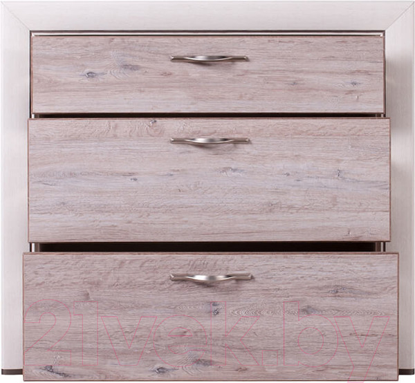 Изображение товара Комод Anrex Olivia 3S (вудлайн кремовый/дуб анкона)