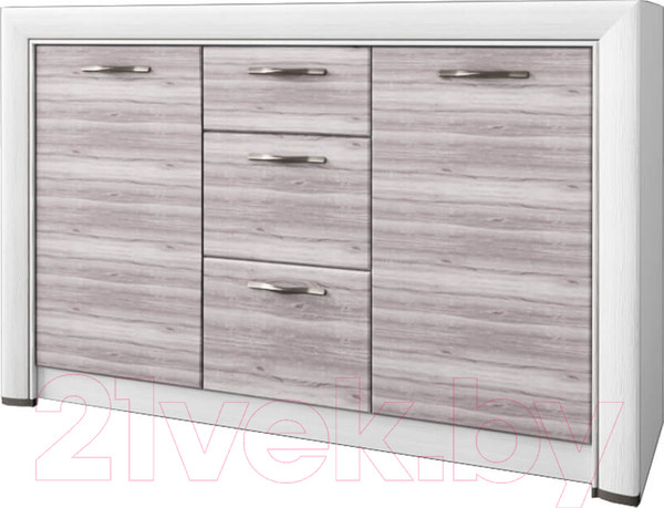 Изображение товара Тумба Anrex Olivia 2D3S (вудлайн кремовый/дуб анкона)