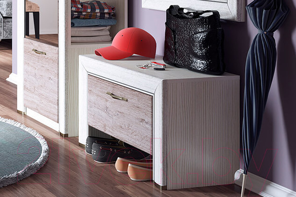 Изображение товара Тумба Anrex Olivia 1S (вудлайн кремовый/дуб анкона)