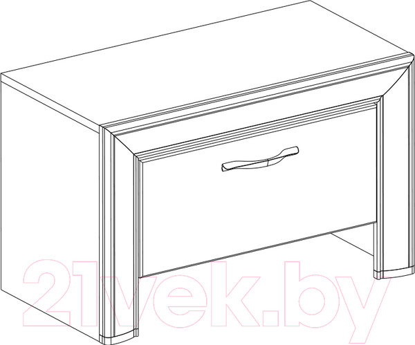 Изображение товара Тумба Anrex Olivia 1S (вудлайн кремовый/дуб анкона)