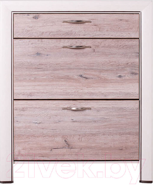 Изображение товара Тумба для обуви Anrex Olivia 2D1S (вудлайн кремовый/дуб анкона)