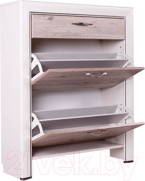 Изображение товара Тумба для обуви Anrex Olivia 2D1S (вудлайн кремовый/дуб анкона)