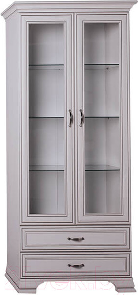 Изображение товара Шкаф с витриной Anrex Tiffany 2V2S (вудлайн кремовый)