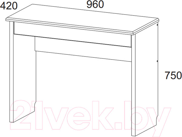 Изображение товара Письменный стол Anrex Tiffany 1S (вудлайн кремовый)
