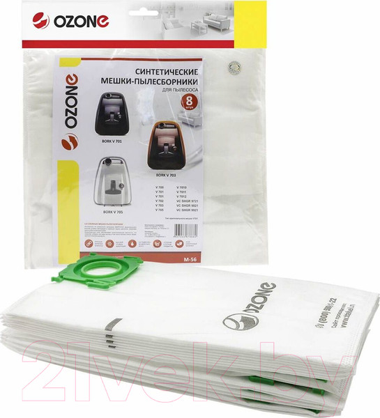 Изображение товара Комплект пылесборников для пылесоса OZONE M-56 (8шт)