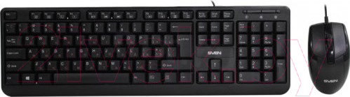 Изображение товара Комплект клавиатура и мышь Sven KB-S330C (черный)