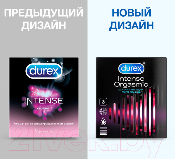 Изображение товара Презервативы Durex Intense Orgasmic №3 (3шт)