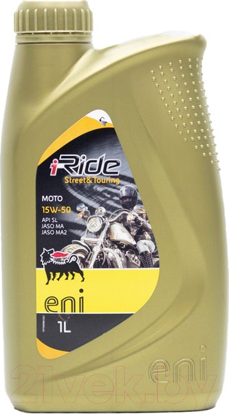Изображение товара Моторное масло Eni I-Ride Moto 15W50 (1л)