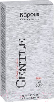 Изображение товара Гель-краска для волос Kapous Gentlemen для мужчин 3 (темно-коричневый)