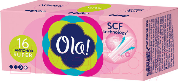 Изображение товара Тампоны гигиенические Ola! Tampons Super Шелковистая поверхность (16шт)