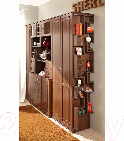 Изображение товара Стеллаж Глазов Twist (орех шоколадный)