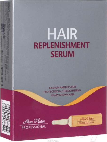 Изображение товара Ампулы для волос Mon Platin Серум для укрепления (6x10мл)