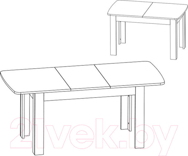 Изображение товара Обеденный стол Anrex Olivia (вудлайн кремовый)