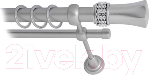 Изображение товара Карниз для штор Lm Decor Севилла 120 2р гладкий 25/16мм (сатин, 1.6м)