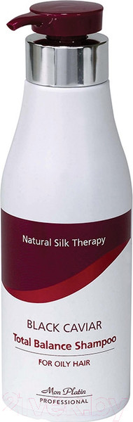 Изображение товара Шампунь для волос Mon Platin Балансирующий для жирных волос с экстрактом черной икры (500мл)