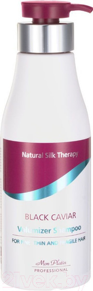 Изображение товара Шампунь для волос Mon Platin Для объема тонких и ломких волос с экстрактом черной икры (500мл)