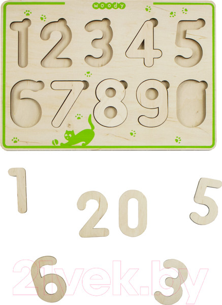 Изображение товара Развивающая игра Woody Умные цифры / 02499