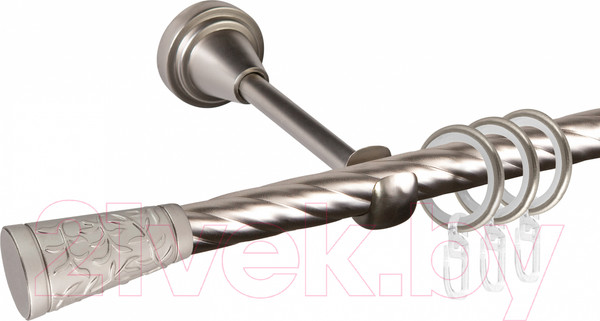 Изображение товара Карниз для штор АС ФОРОС Grace D16K + наконечники Севилья (1.4м, сатин)