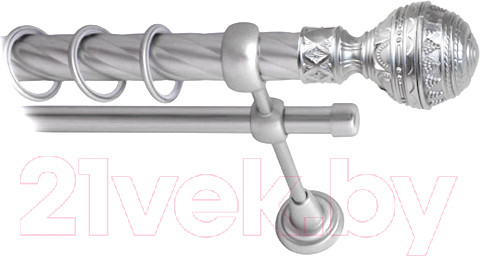 Изображение товара Карниз для штор Lm Decor Ампир 161 2р витой 25/16мм (сатин, 3м)