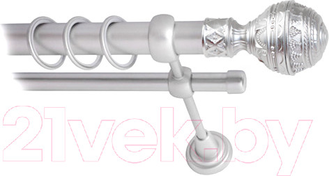 Изображение товара Карниз для штор Lm Decor Ампир 161 2р гладкий 25/16мм (сатин, 1.8м)