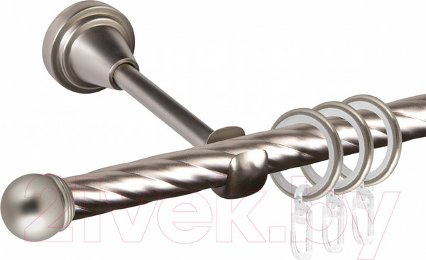 Изображение товара Карниз для штор АС ФОРОС Grace D16K + наконечники Сфера (2м, сатин)